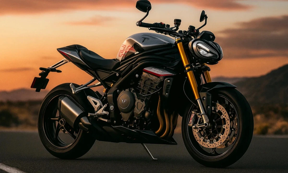Sleek all-black 2025 Triumph Speed Triple 1200 RS showcased with new Öhlins suspension and sharper design