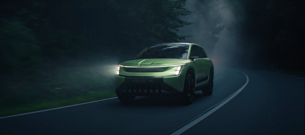 Skoda Vision 7S with futuristic interior and 600km range