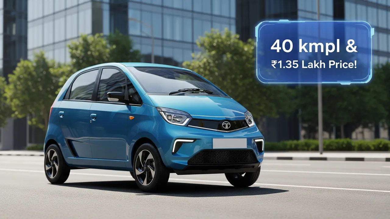 Rumored Tata Nano 2025 with 40 kmpl mileage and ₹1.35 lakh price