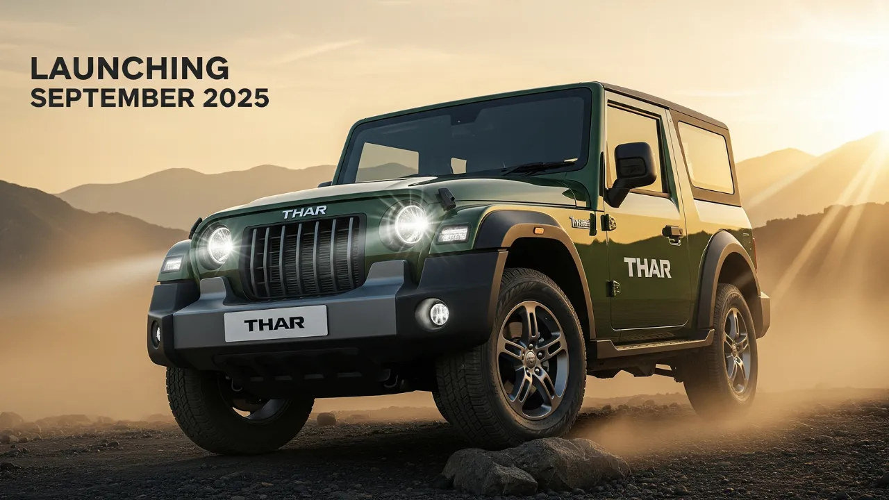 Mahindra Thar 3-Door Facelift 2025 with Bigger Screen