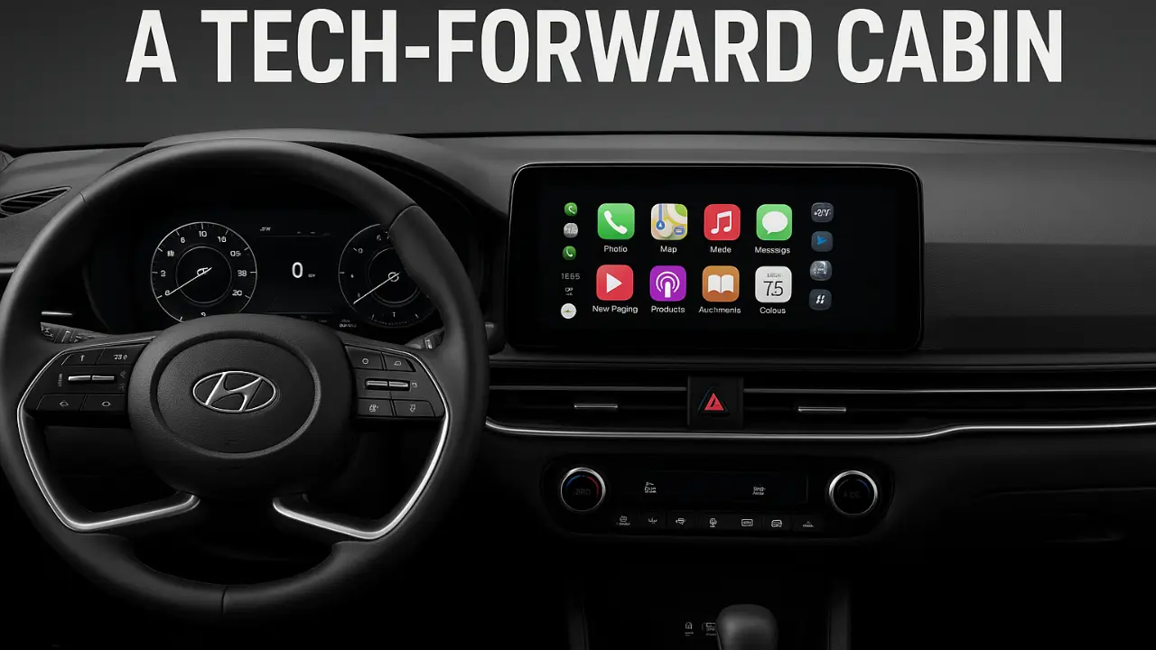 Hyundai Venue next-gen interior featuring a dual-screen dashboard and premium tech-focused cabin design.