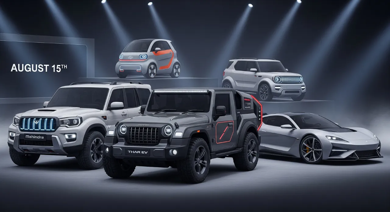 Mahindra Thar EV, Scorpio-Based SUV Among 4 Concepts Unveiling on August 15