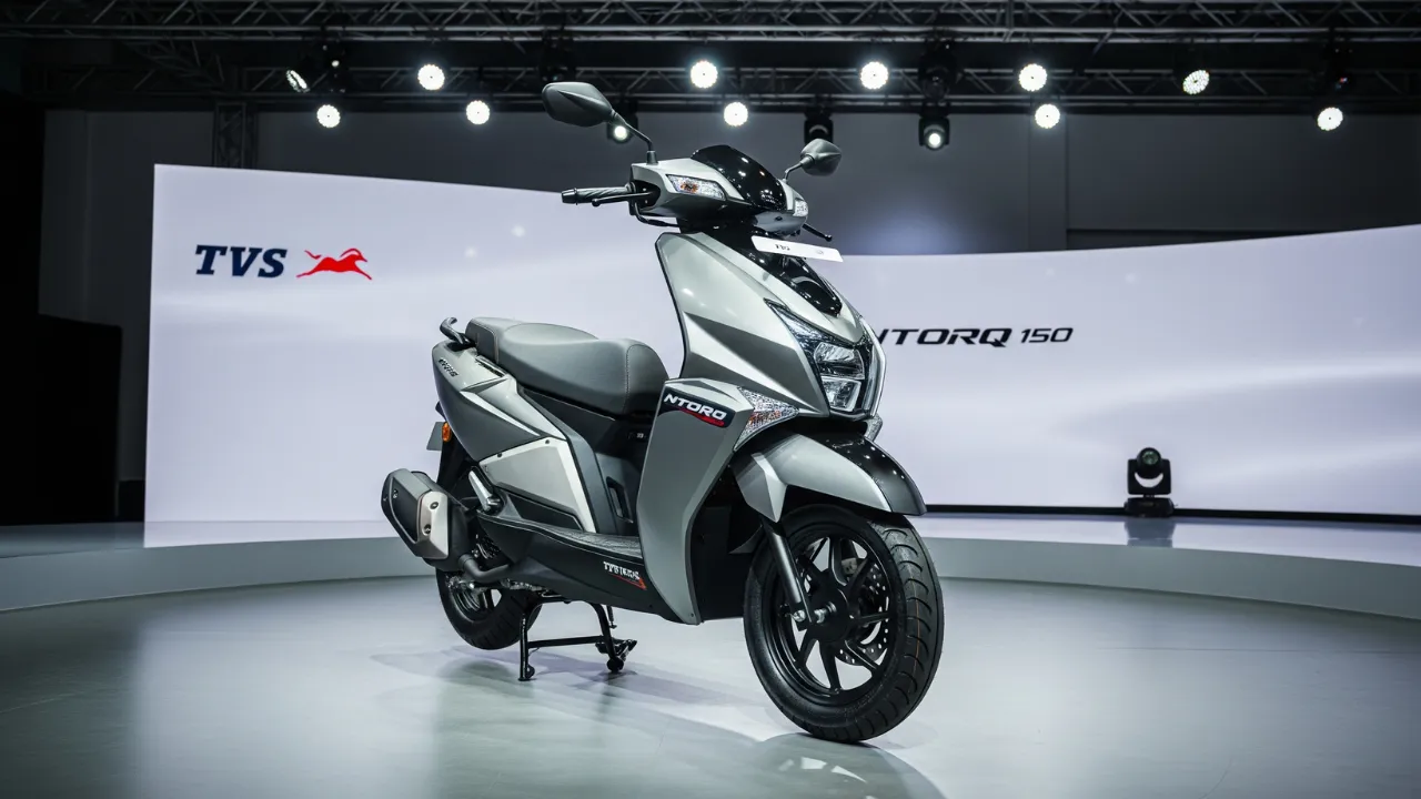 TVS Ntorq 150 scooter with sporty design, 150cc engine and ABS