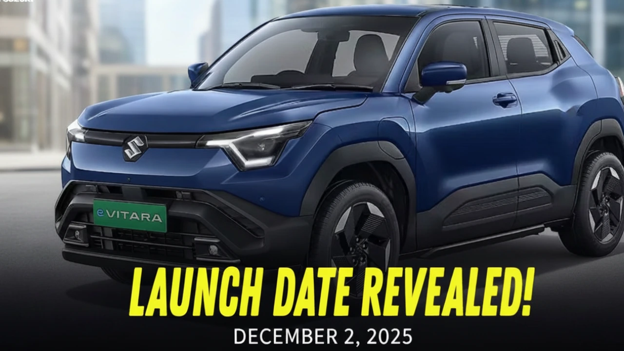 Maruti Suzuki eVitara Electric SUV launch date revealed December 2, 2025.