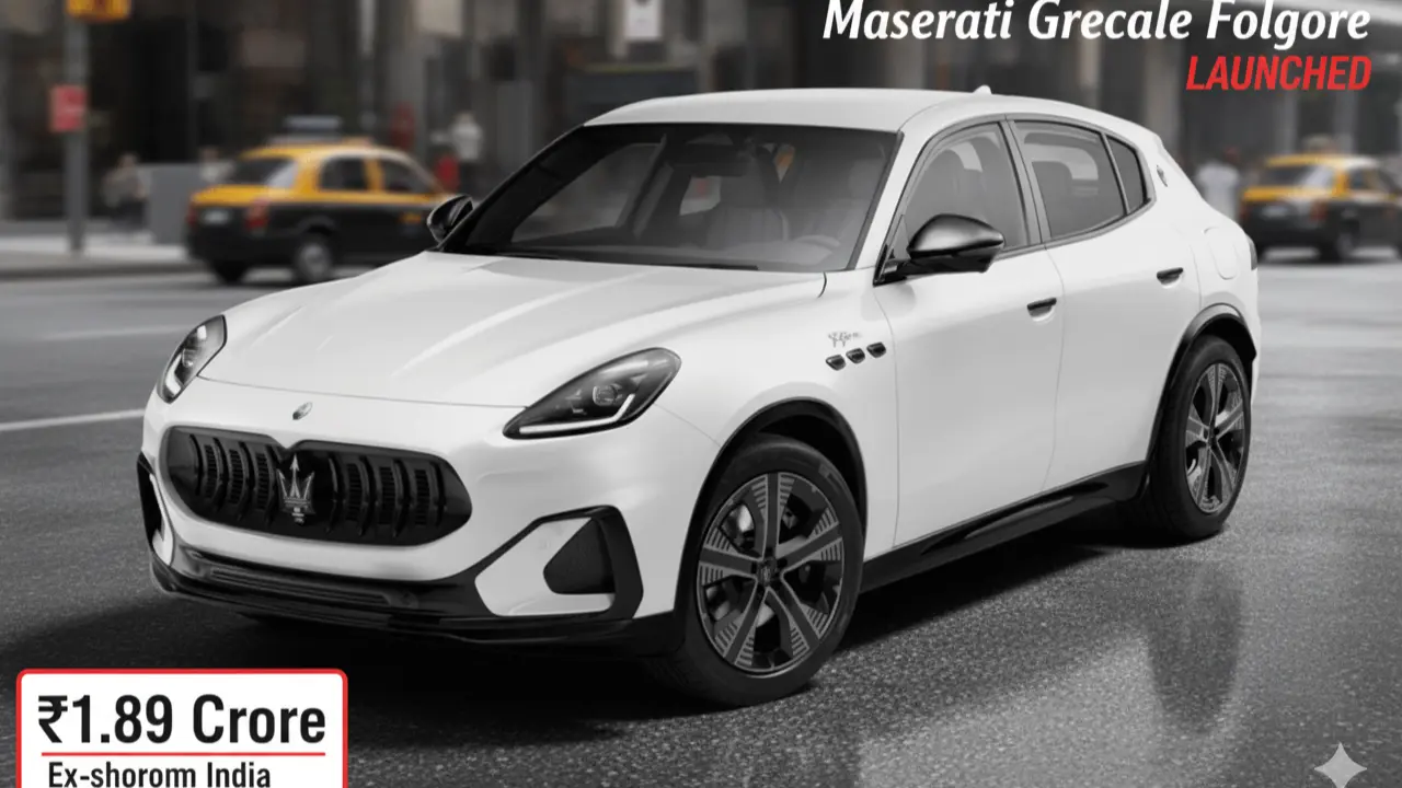 Maserati Grecale Folgore electric SUV India price revealed at launch event.