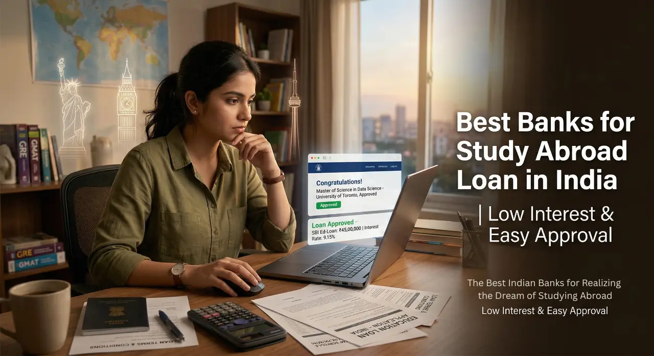 Best Banks for Study Abroad Loan in India